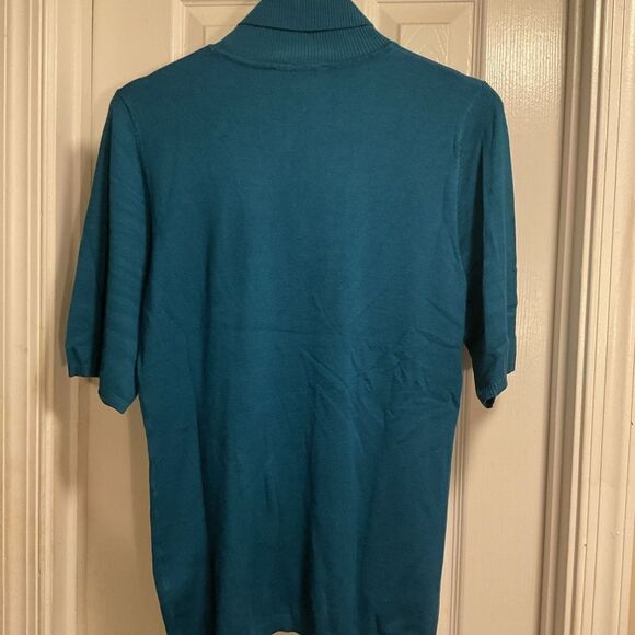 Northstyle shortsleeve turtleneck teal sz.L - Picture 4 of 4